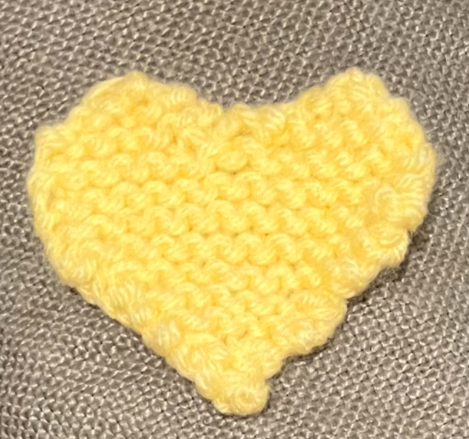 Knitted Heart.