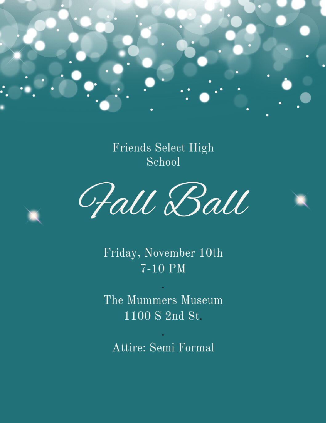Friends Select’s First-Ever Fall Ball