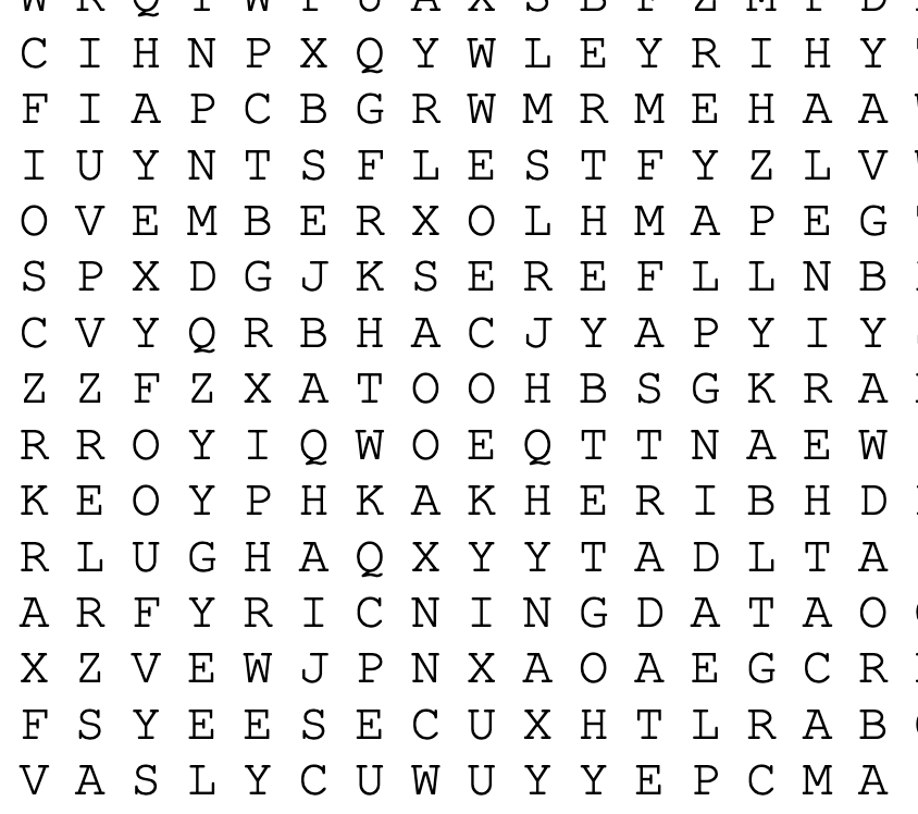 Word Search: Valentines