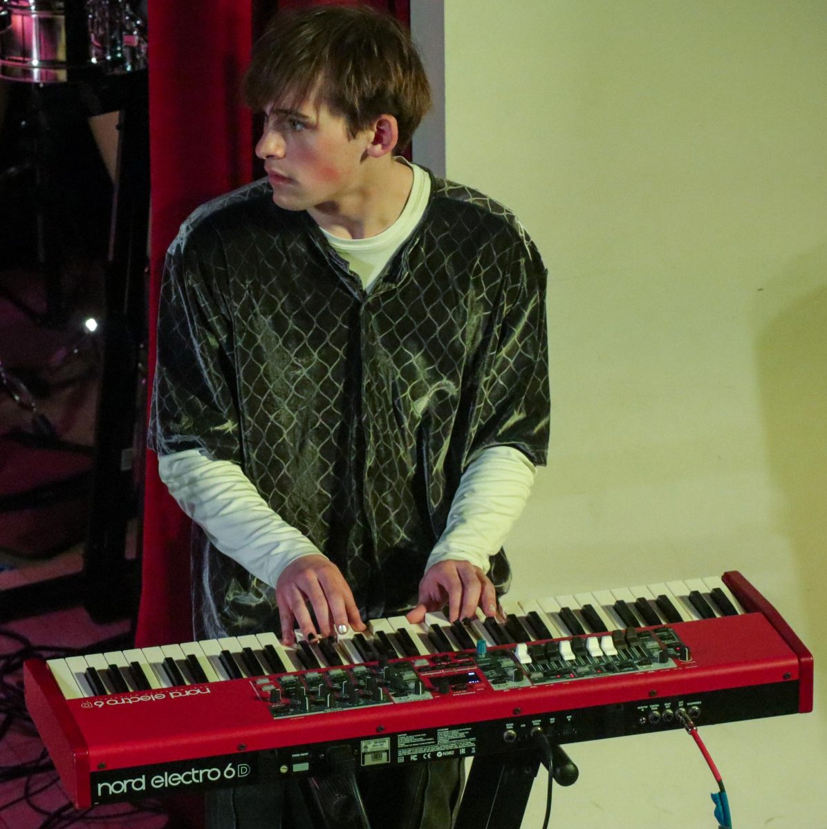 Alden Otis ‘26 playing the keyboard on “While My Guitar Gently Weeps” by George Harrison