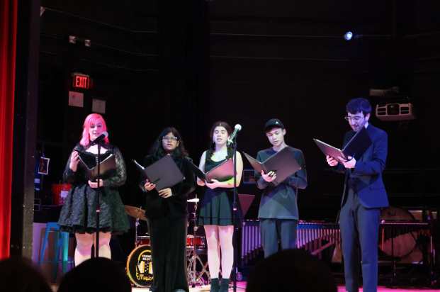 US Choir performing at the Winter Concert
