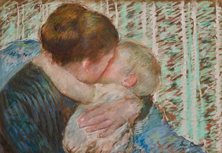 Mary Cassatt, Mother and Child – The Godnight Hugs, 1880 