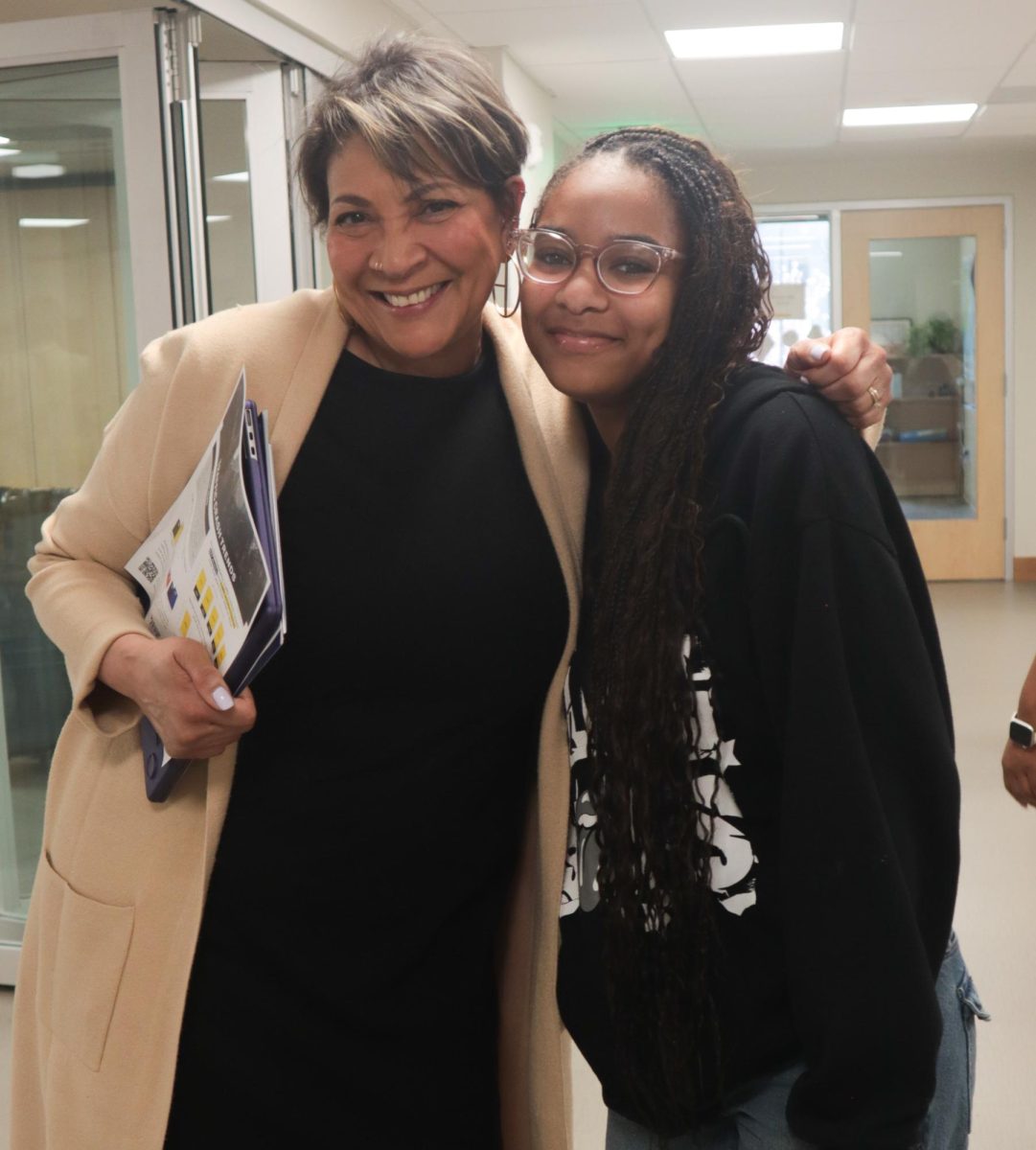 FSS director of college planning Tracy Matthews and AJ ’28.